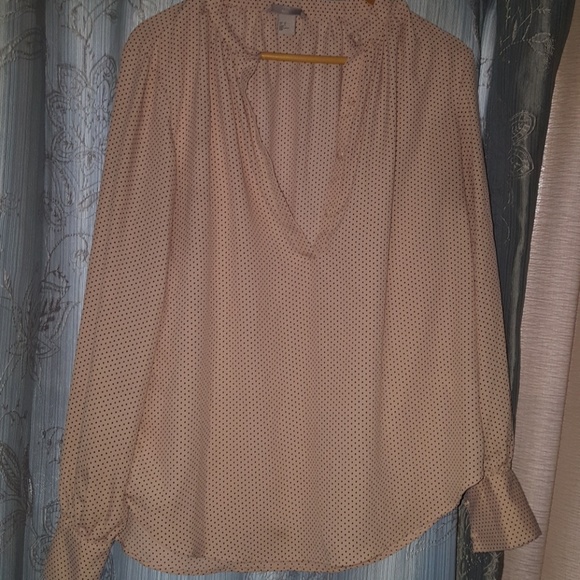 Blush pink polka dot blouse - Picture 2 of 3